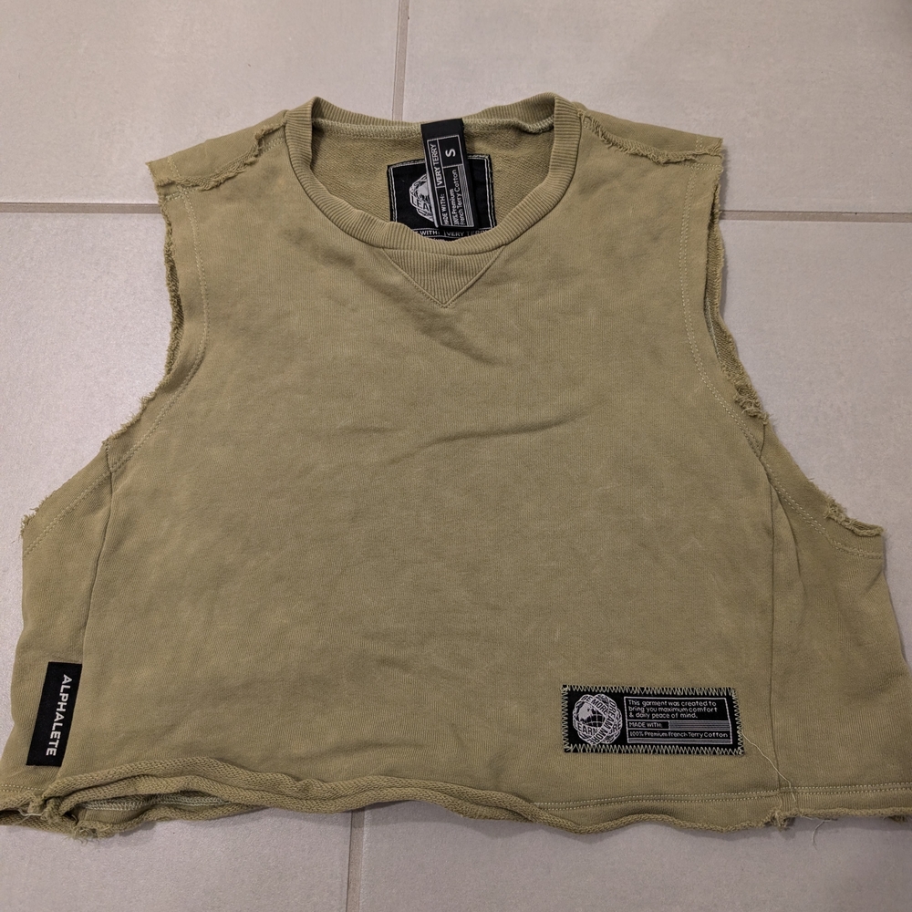 Alphalete Khaki Women's Muscle Tee